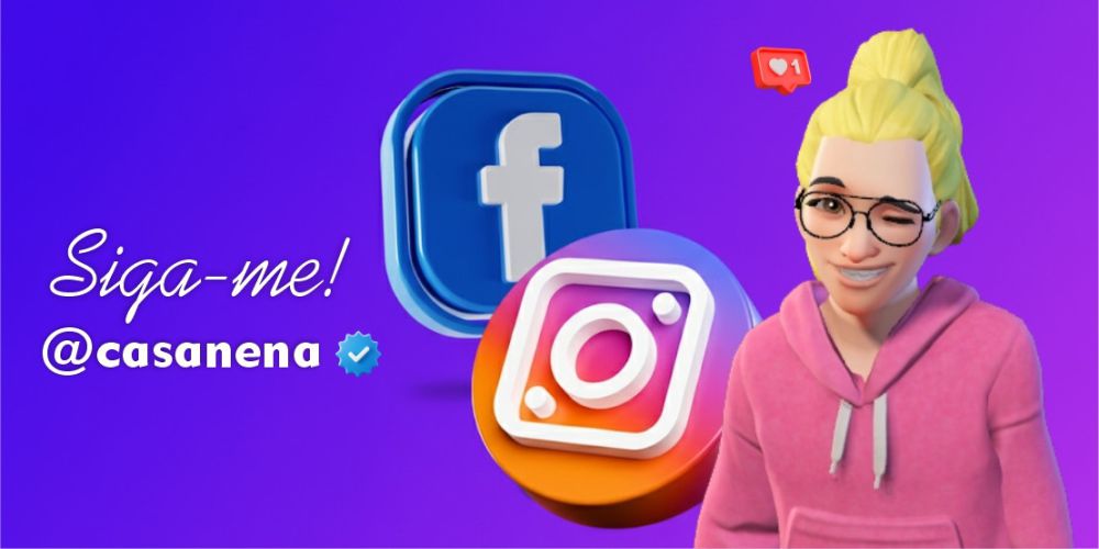 Siga a Casa Nena nas redes sociais